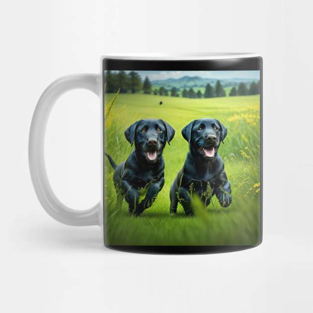 Labrador Retriever Puppies by PSYOP Industries 